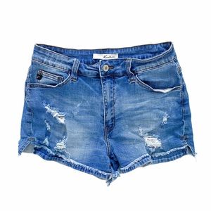 KanCan Distressed Stretch Shorts